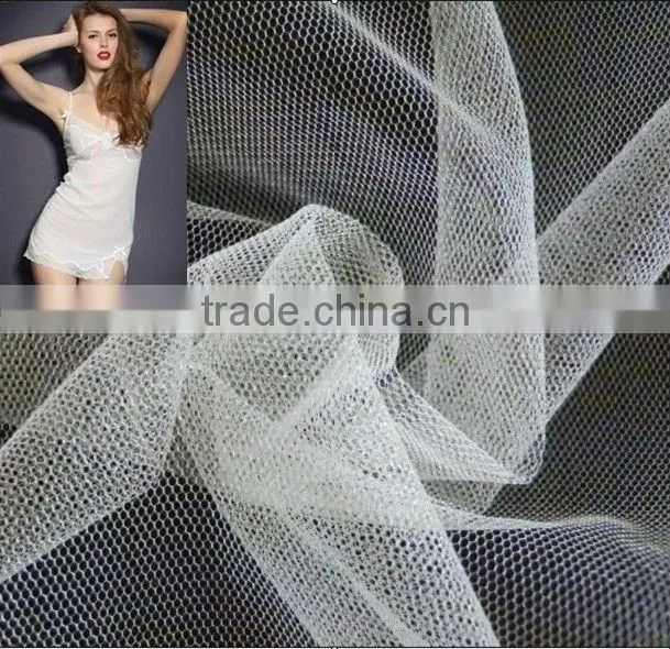 UPF water-resistant net mesh wedding dress fabric