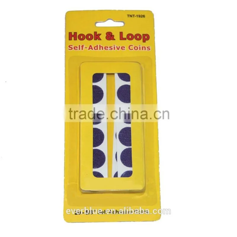 hook & loop self adhesive coins