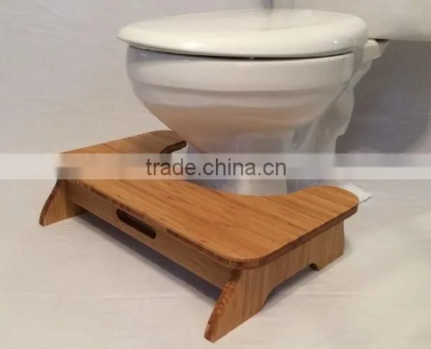 Bamboo potty stool toilet step stool