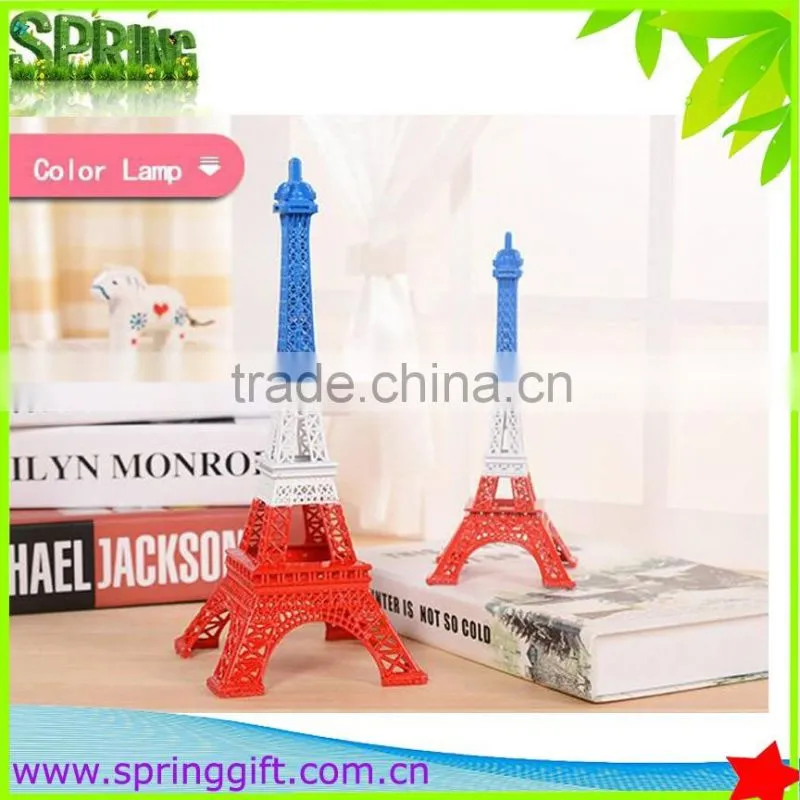 promotional gift colourful france flag design paris eiffel Tower model