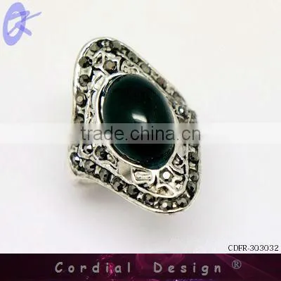 hot sale wholesale vintage style one big gem ring