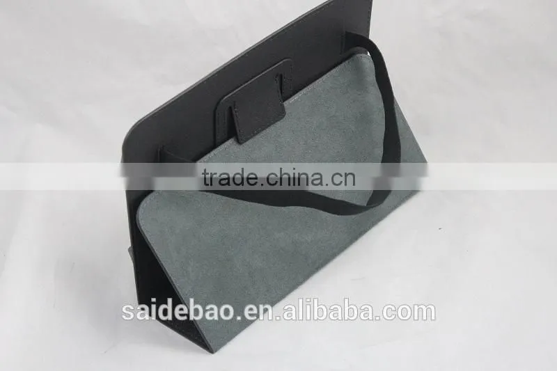 customised gery leather pad cover /PU leather pad case / mobile phone bags