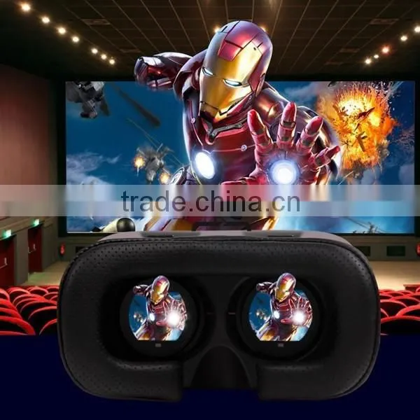 best selling premium type and polarized vr box 2.0 3d vr glasses virtual reality for any cell phone