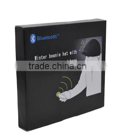 Paypal Accept Acrylic Beanie Winter Hat With Bluetooth Headphone