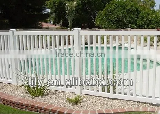 Hot sale vinyl fencing for pool, 100% virgin material