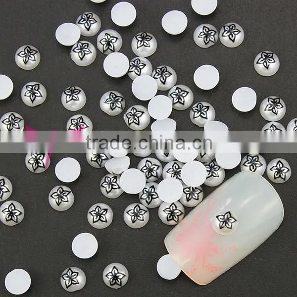 half cut pearls,nail pearl Easam nail art decoration