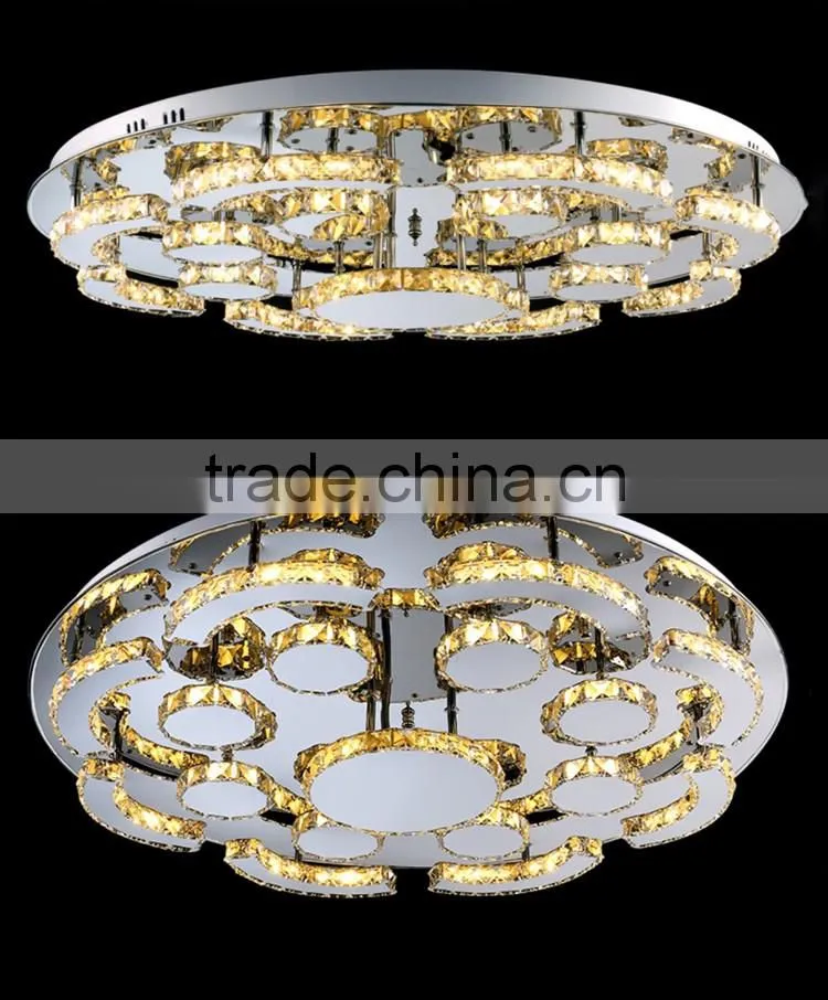 59W 230V LED Ceiling Lamp Modern SMD5730 Luxury Crystal Ceiling Lights