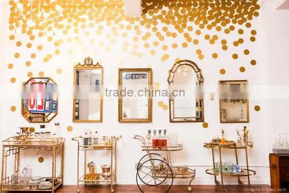 2015 New Design Top Quality Gold Dot Wall Sticker