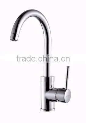 Malaysia hot selling modern design chrome color single hand kitchen faucet