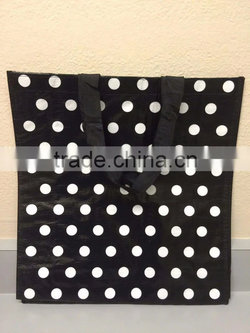 100% Recycle Polka Dot Design Gift Bag Reusable