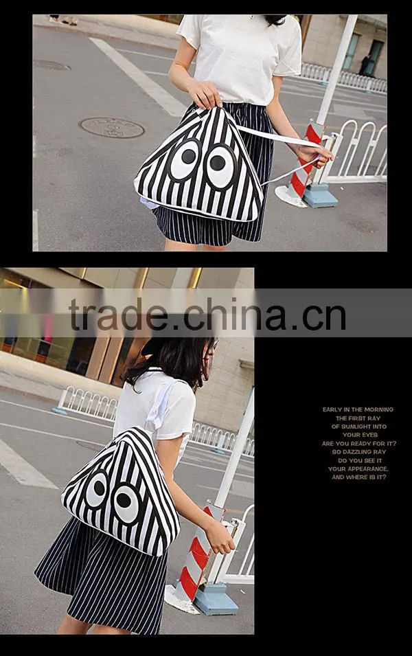 Big Eye Strips Backpack Bag Emoji Promotion