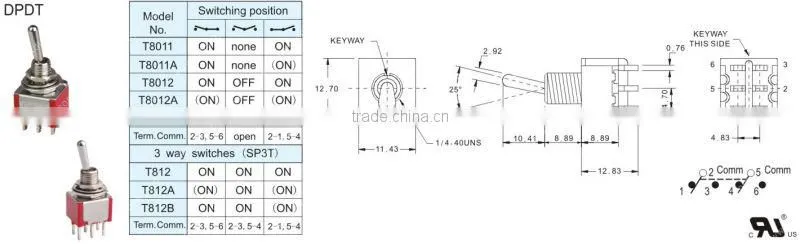 100% original electrical switch DPDT phone line auto switch
