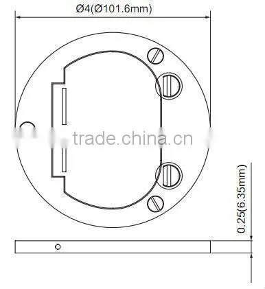 USA type Brass Floor socket