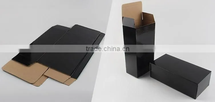 cardboard lingerie gift packaging box with crisp white ink print