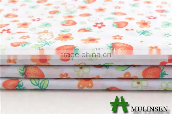Mulinsen textile gold supplier for high quality Woven t/c printed dress fabric