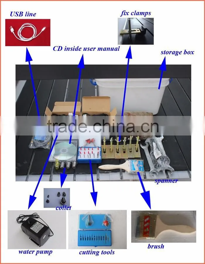 High Speed CNC Router Stone Marble Engraving Machine 1300*2500mm With PCI NCStudio Control System ZK-1325