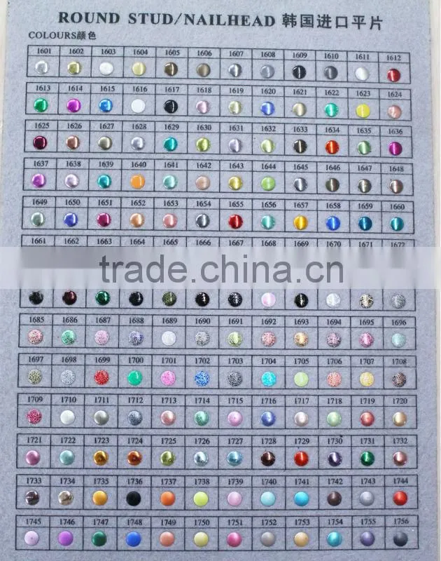 2014 new design korean hotfix nailheads navette /horse eye iron on studs 4x8mm