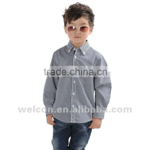 latest fashion design brand new 100% cotton children clothing children dress children shirt for boy