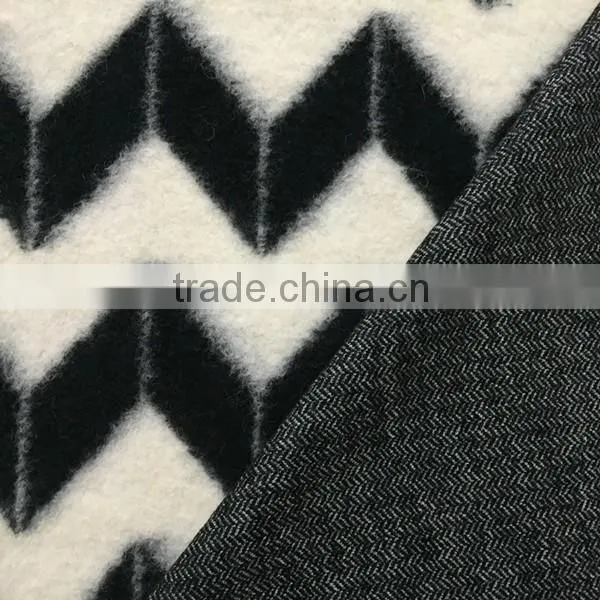 customize knitted wool fabric for overcoat