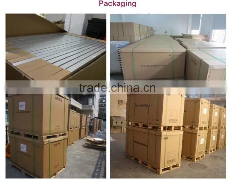 A grade 250-265W 300-315W solar panels stock