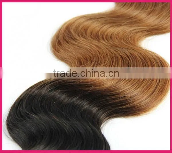 Hot sale wholesale price 100 human hair ombre hair weave