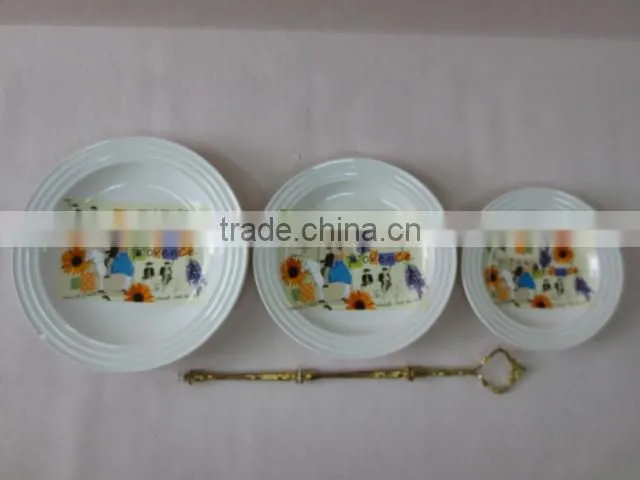 daily coffee tea set with two ceramic cups and a sugar pot with tray