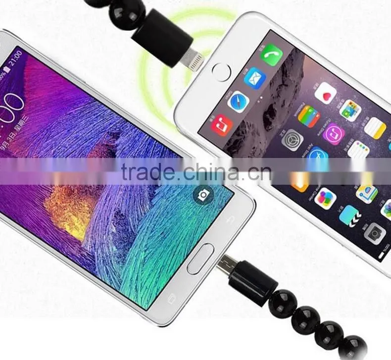 Latest Mobile Phone Accessories with 2015 Cool Pearl Bracelet Usb Cables
