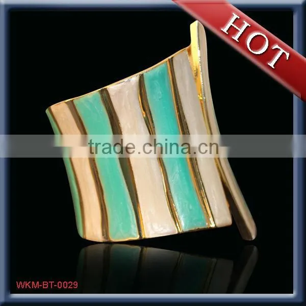 Beautiful cuff type enamel enamel jewelry bangle bracelets