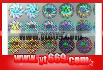 Self adhesive anti-counterfeiting paper for accessories