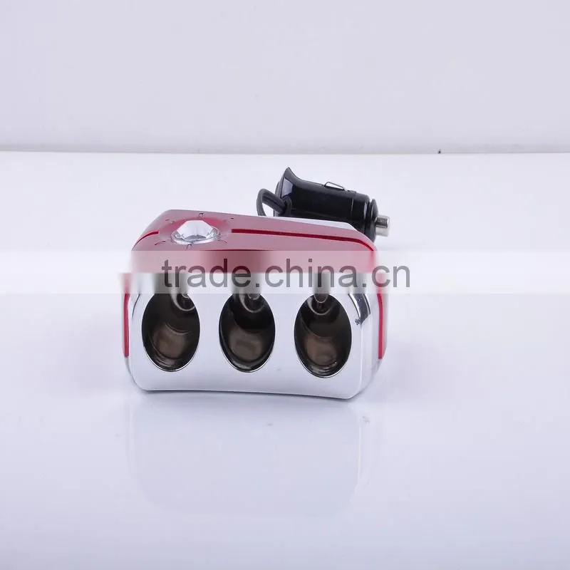 12v Red with Diamond for Indicator Car Cigarette Lighter Plug