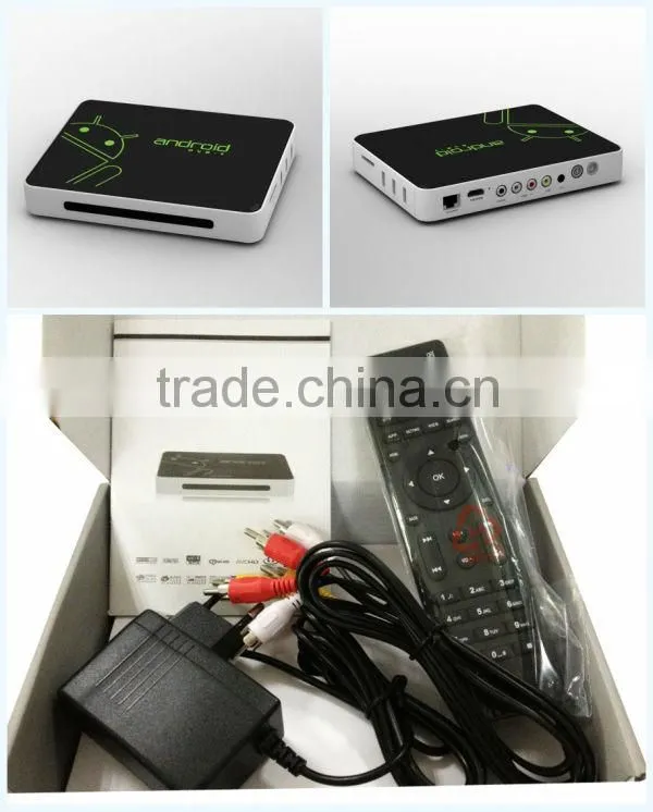 OEM/ODM manufacturer 2013 popular support xbmc airplay dlna Android dvb-t iptv set top box