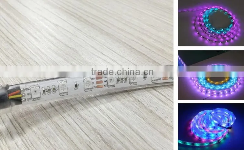 WS2811 magic digital dream color rgb led strip can be controled by cellphone bluetooth