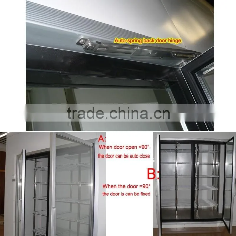 walk in cooler with 10 LED light glass doors