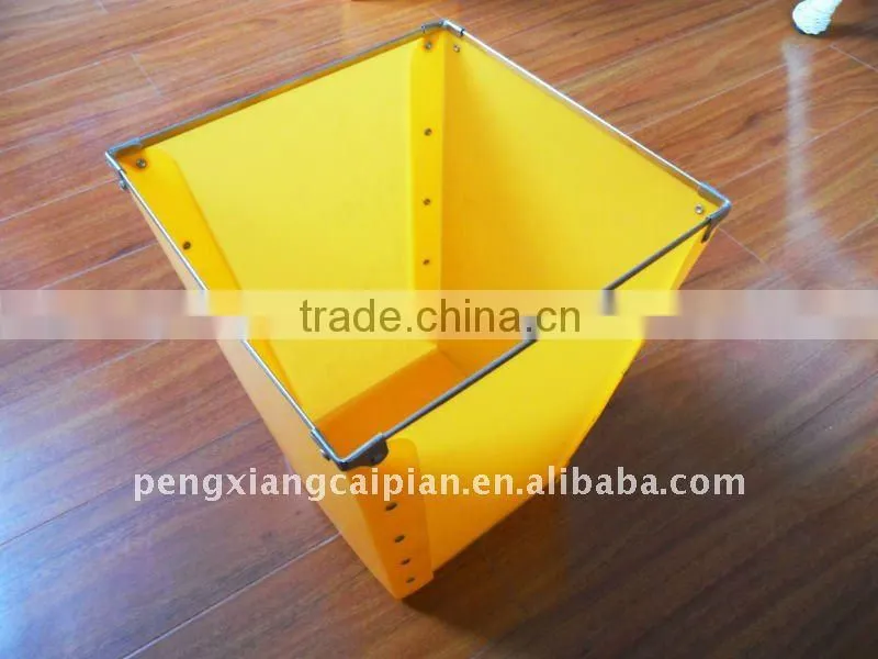 plastic trash can