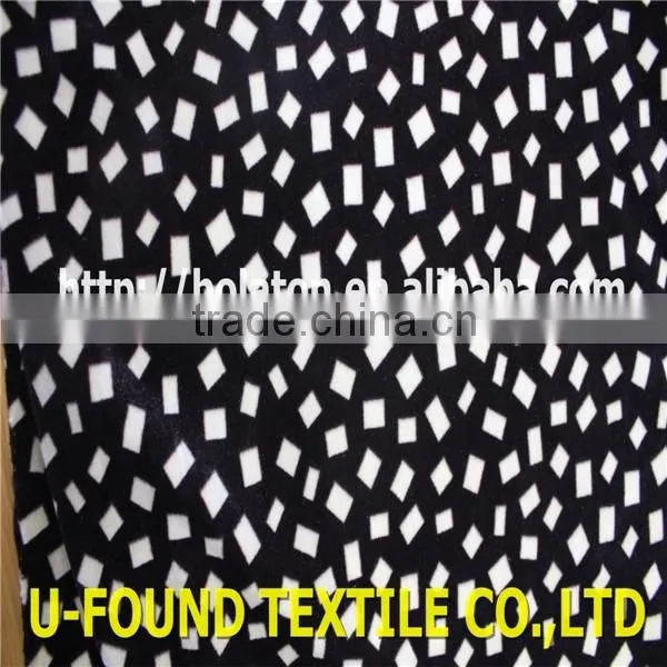 The Lastest Design Beautiful ParPrinted KS Polyester Spandex Velvet Fabric For Garment