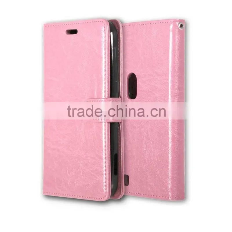 Hot sale PU Leather Mobile Phone Flip Wallet Kickstand Case for ASUS Zenfone ZOOM ZX551ML