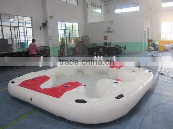 2016 Sunjoy 8 person inflatable floating island for sale