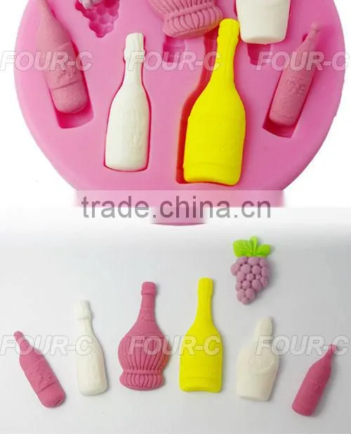 Assorted Bottlessilicone mold making rubber, silicone rubber for gypsum mold making,fondant art tools