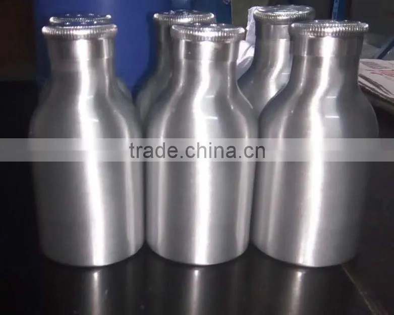 Empty new aluminum powder bottle with sifter top