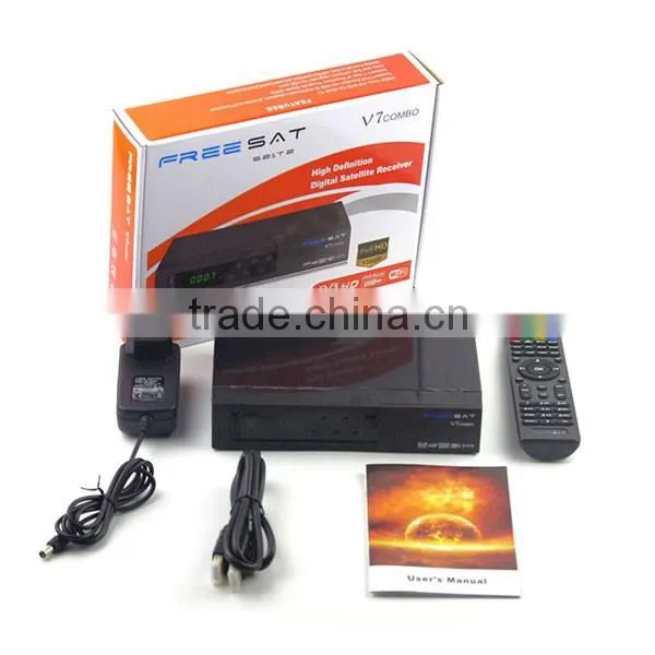 Set top box Freesat V7 combo DVB T2 DVB S2 Satellite receiver ASI output