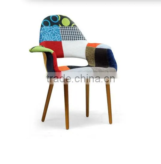 Colorful Living Room Chair Patchwork Chair with arm
