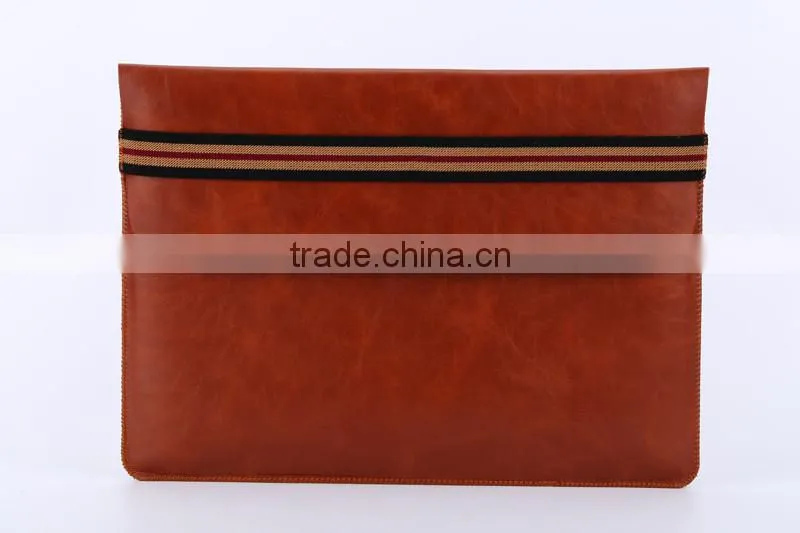 High quality laptop bag for macbook leather case for macbook air pro 13 inch