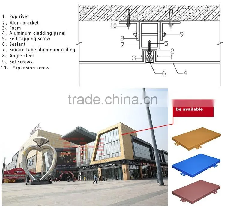 Building metal materials aluminum curtain wall