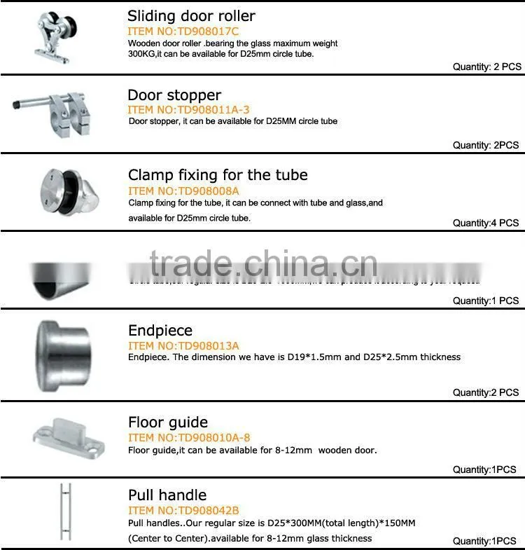 American Style Heavy hand polished Roller Guide For Sliding Wooden Gate