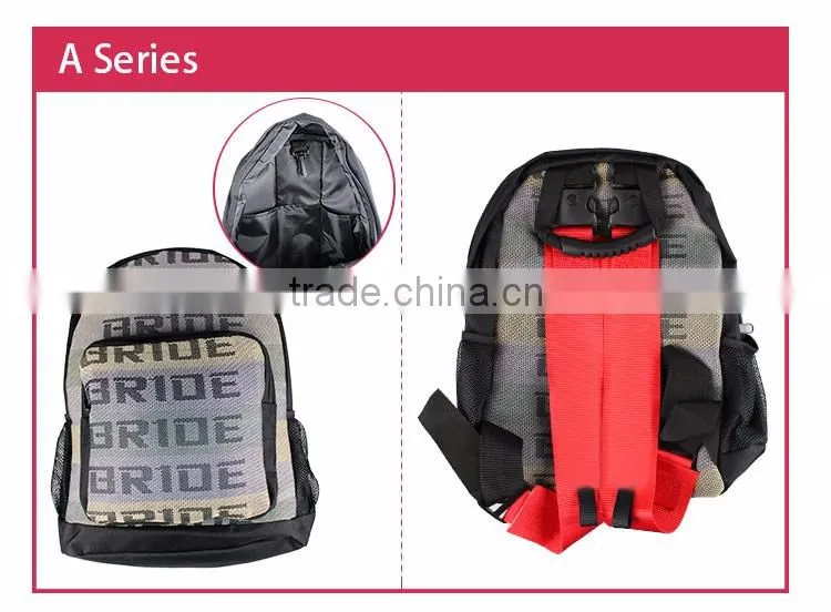 2016 New Design JDM SPARC* TAKAT* Style Bride Racing Backpack School Bag Luggage Bag With Disassembling Function