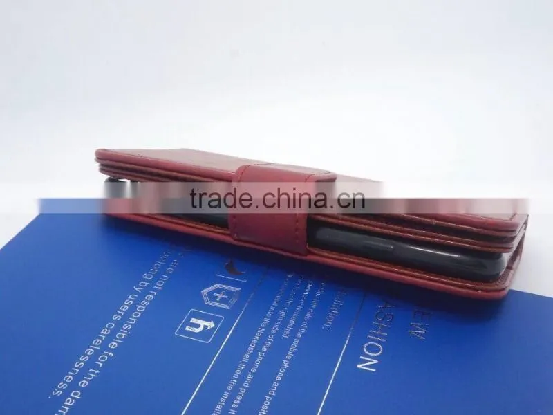 The Most Hot 5 Inch Genuine Leather Wallet Mobile Phone Case For Vivo y31 iphone 4 5 6 6s se