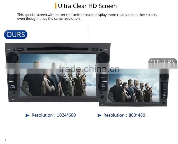 2 din 4x50W Gray Screen car dvd player with GPS for Opel Antara from 2005