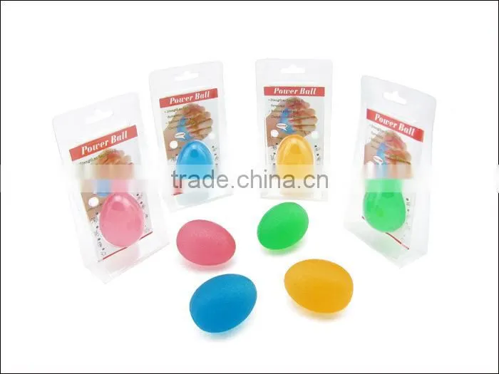 Silicone Grip Hand Finger Massage Decompression Ball Transparent Egg-shaped Vent Ball