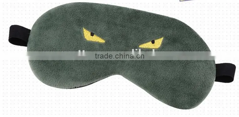 New Style Hot Selling Big Eyes Lovely Patch Adjustable Cotton Blindfold Shade Travel Sleeping Aid Cover Light Eye Mask