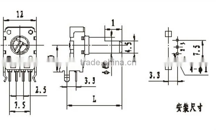 mixer potentiometers